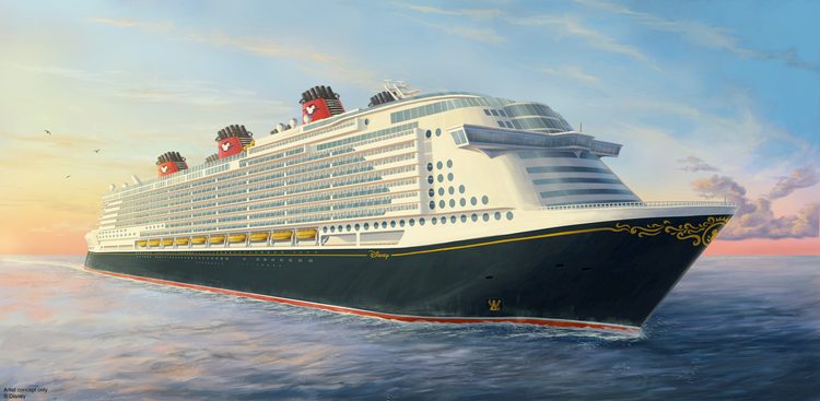 Disney Cruise Line Announces Acquisition of Ship with Plans to Visit New Markets. Announces acquisition of partially completed Global Dream  (Image at LateCruiseNews.com - November 2022)